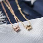 Alloy Turnable Pendant Necklace