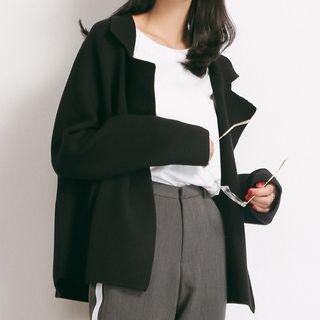Notch Lapel Cardigan