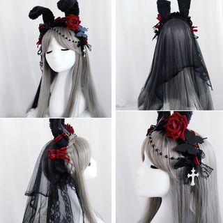 Gothic Rabbit Ear Hair Band