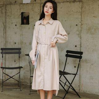 Side Slit Shirtdress