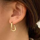 U Shape Alloy Earring 1 Pair - Gold - One Size