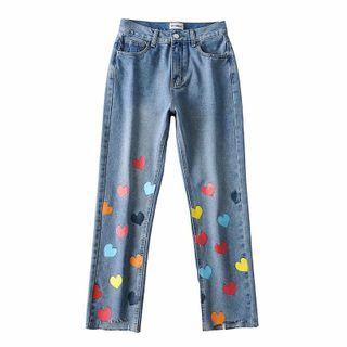 Heart Straight Leg Jeans
