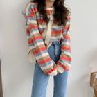 Multicolor-stripe Boxy Sweatshirt