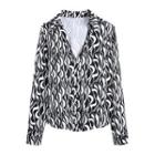 Two-tone Patterned Blouse