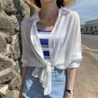 Dolman-sleeve Short Shirt