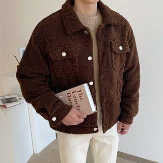 Collared Flap-pocket Dumble Jacket