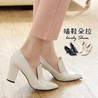 Pointy-toe Platform Loafers