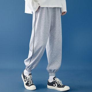 Contrast Stitching Harem Sweatpants