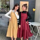 Knit Top / Sleeveless Midi Dress