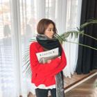 Cutout-hem Vivid Color Sweater