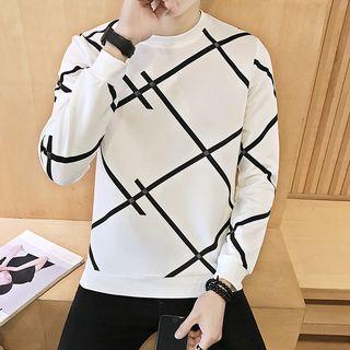 Check Neoprene Sweatshirt
