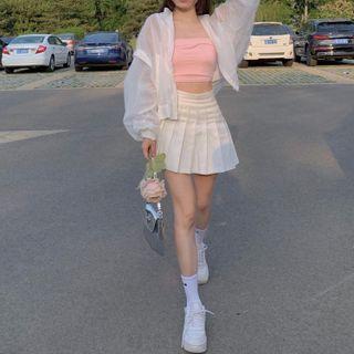 Shirred Bomber Jacket