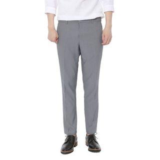Big-size Flat-front Pants