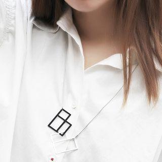 Cut-out Geometry Necklace As Shown In Figure - One Size