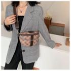 Chain Print Wide Strap Sling Bag