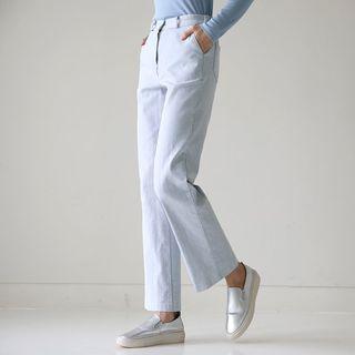 Light Wash Straight-leg Jeans