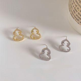 Gourd Rhinestone Alloy Earring