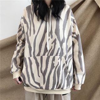 Zebra Pattern Hoodie