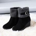 Wedge-heel Ankle Snow Boots