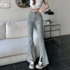Low Waist Strappy Bootcut Jeans