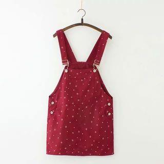 Star Print Pinafore Dress