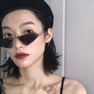 Geometric Rimless Sunglasses