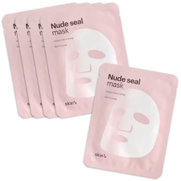 Skin79 - Nude Seal Mask (red Ginseng) Set 5 Pcs