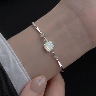 Shell Sterling Silver Bracelet Silver - One Size