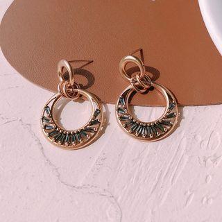 Hoop Earring Earring - Blue - One Size