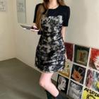 Short-sleeve T-shirt / Lace Dress