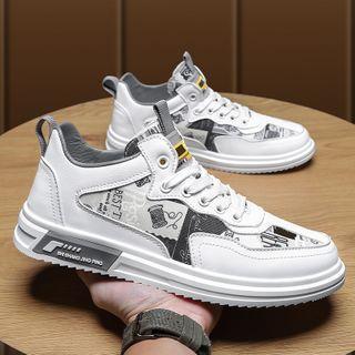 Jigsaw Flat Lace-up Sneakers