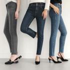 Double-button Slim-fit Jeans