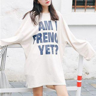 Letter Print Loose T-shirt