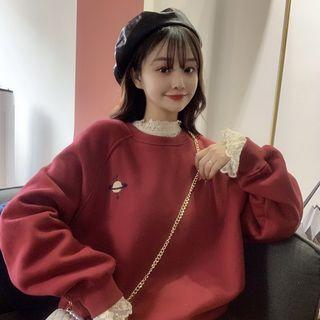 Embroidered Pullover / Long-sleeve Lace Top