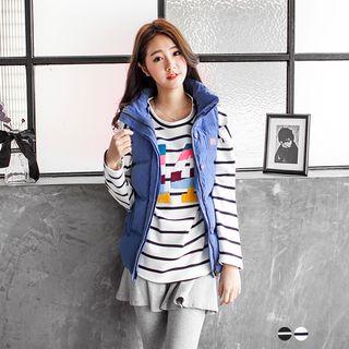 14 Graphic Dolman Striped Sweatshirt