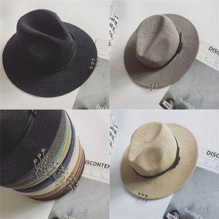 Ring Accent Straw Hat