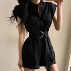 Belted Cargo Romper