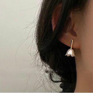 Alloy Flower Earring 1 Pair - Stud Earrings - Silver & Gold - One Size