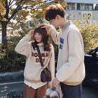Couple Matching Long-sleeve Applique Top
