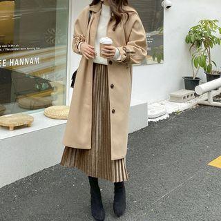 Buckled Woolen Mac Coat