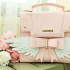 Ribbon & Wing Faux-leather Satchel
