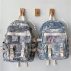 Tie Dye Mesh Panel Backpack / Bag Charm / Set