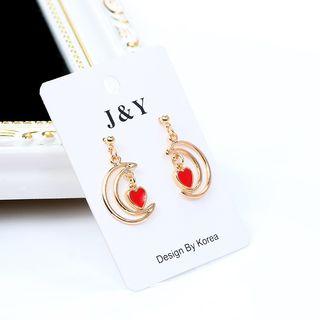 Heart & Mon Dangle Earring
