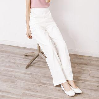 High Waist Straight Cut Pants