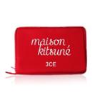 3 Concept Eyes - Maison Kitsune Pouch #red 1pc