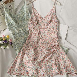 Sleeveless Floral Mini Dress In 6 Colors