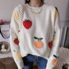 Fruit Embroidery Sweater Fruit Embroidery Sweater - One Size