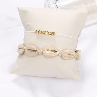 Set Of 2: Anklet Gold - One Size