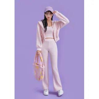 [barbie Flower] Hoodie & Cami & Pants Loungewear Set