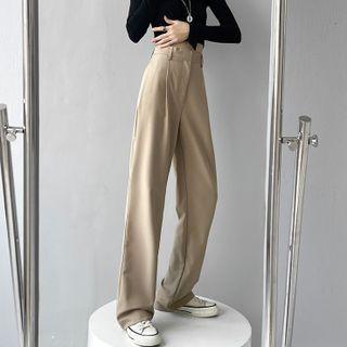 High-waist Straight Leg Pants (various Designs)